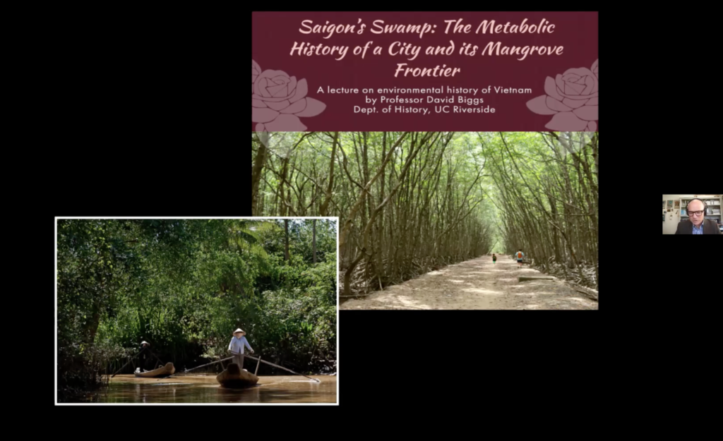 Screenshot from the Saigon Swamp: The metabolic History of a City and its Mangrove Frontier event